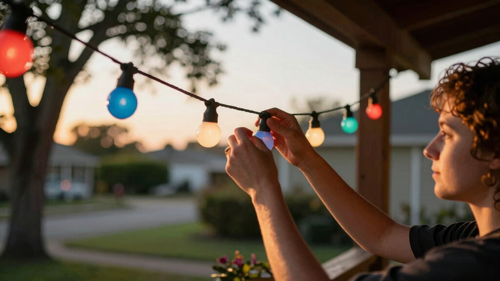 patriotic outdoor string lights