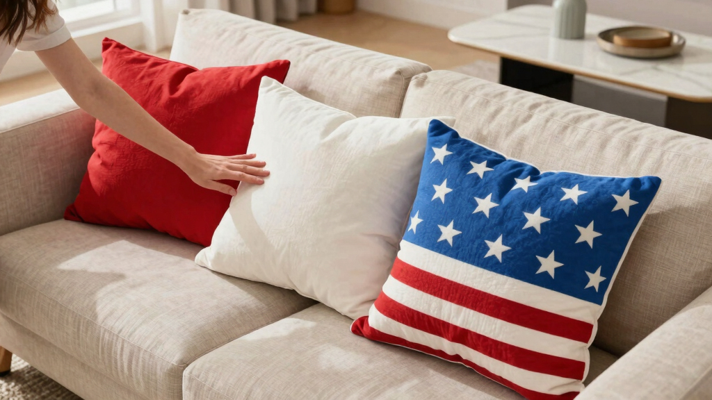 patriotic throw pillows