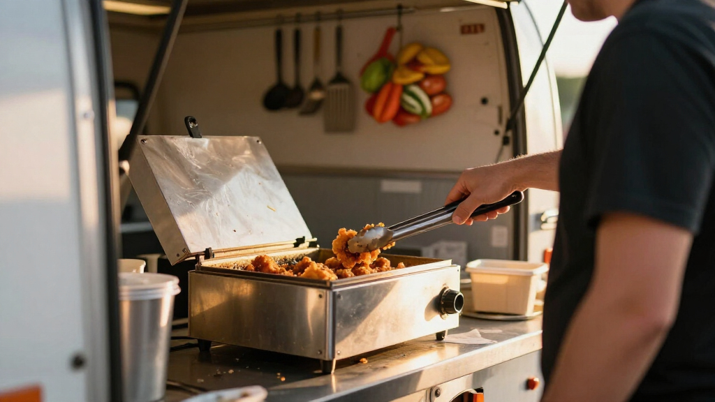 best compact fryer for small food trailer