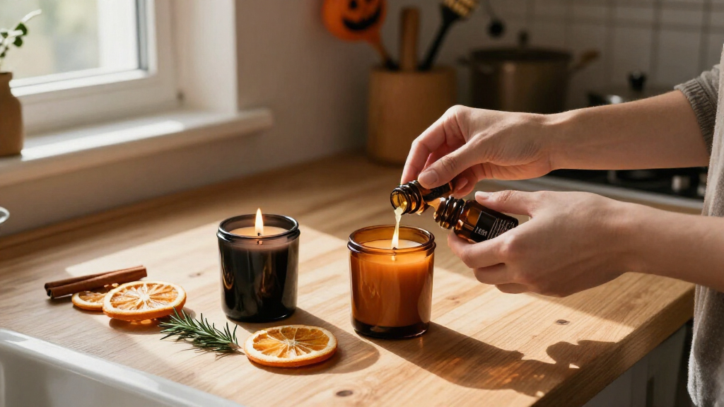 essential oil halloween candle sets