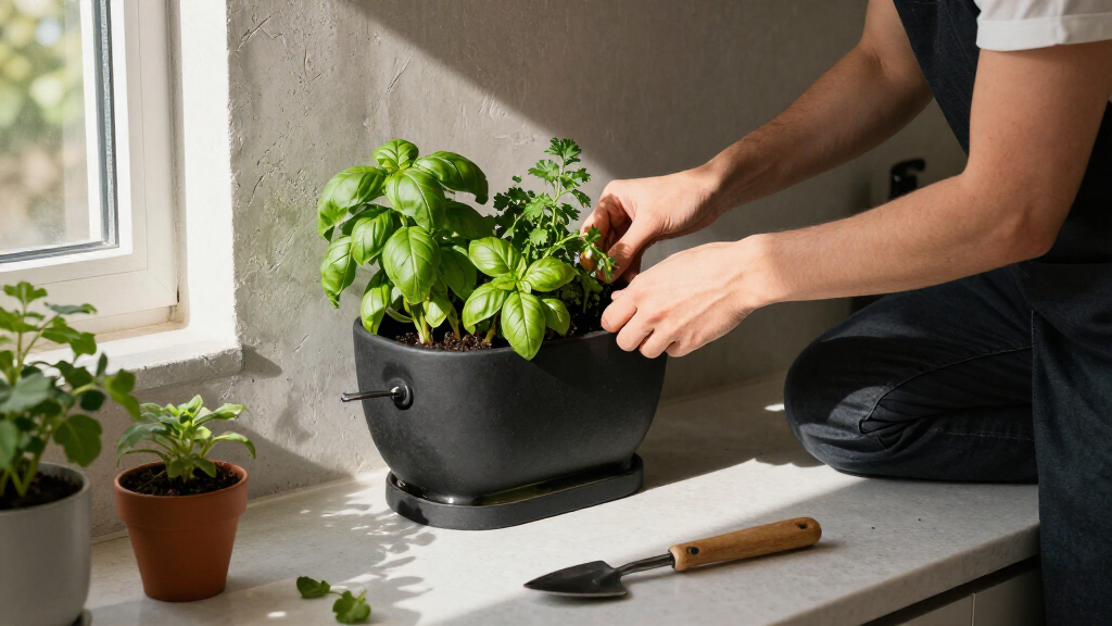 wall mounted self watering planters