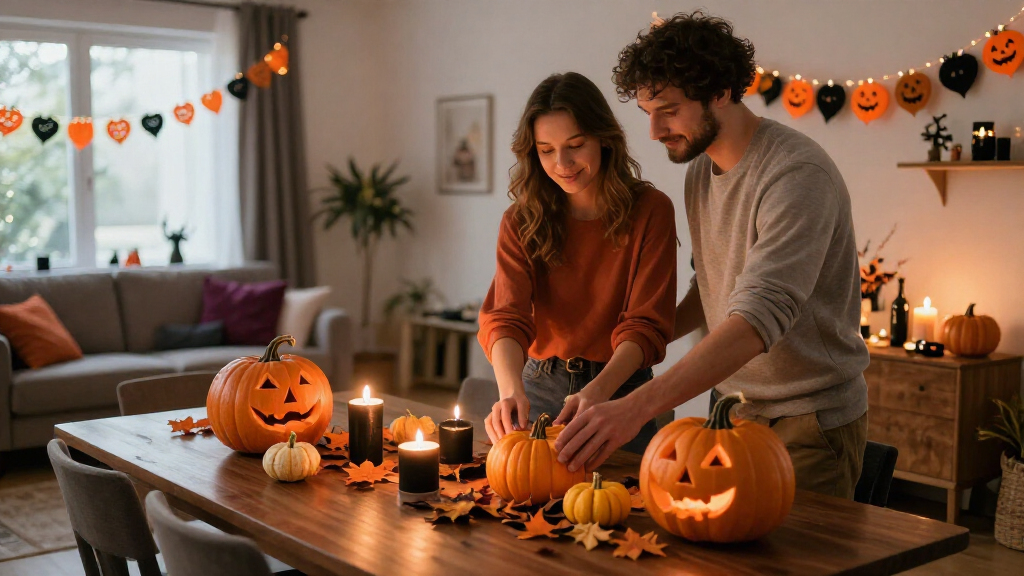 couples Halloween party decorations