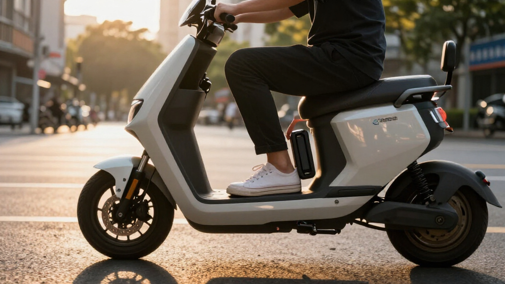 electric scooter with removable battery