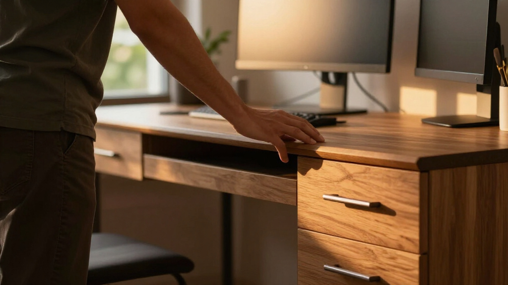 standing desks with drawers for productivity