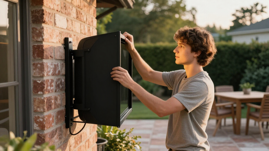 outdoor tv enclosure