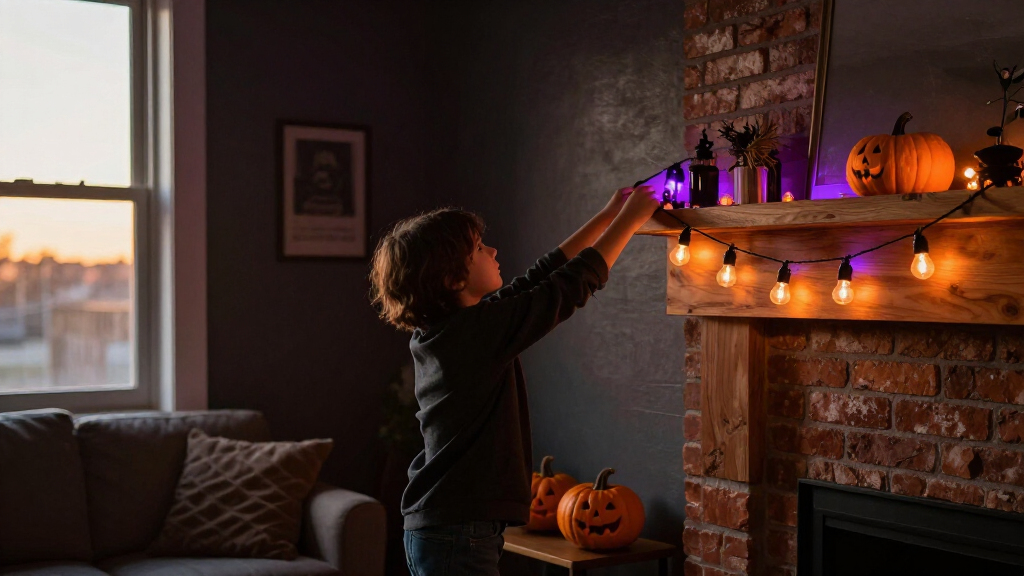 Halloween indoor string lights