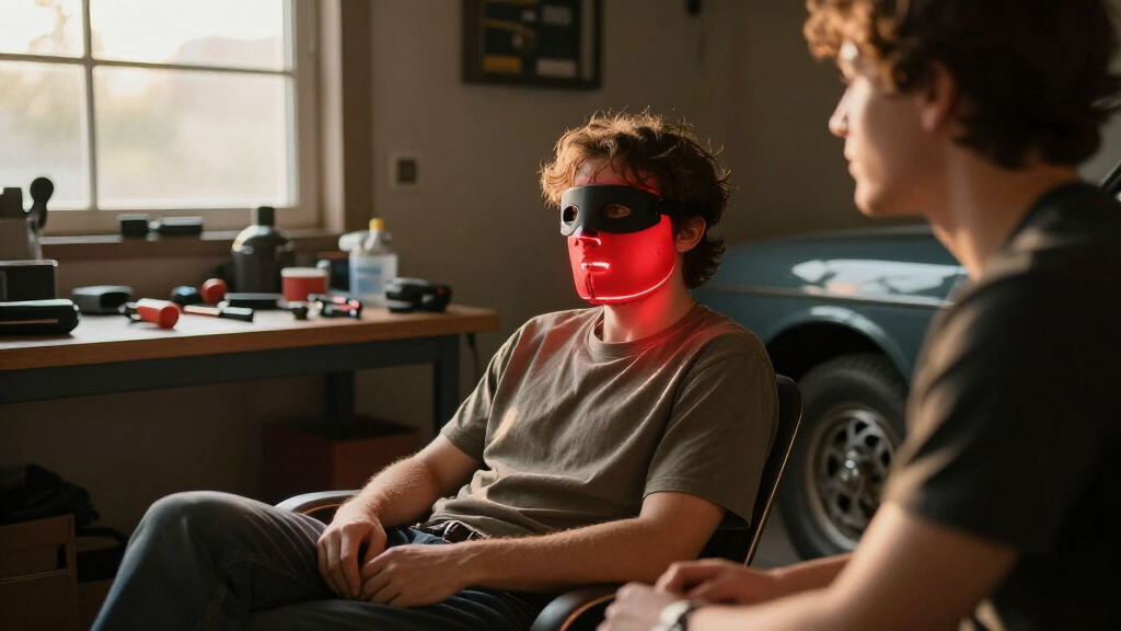 red light therapy mask
