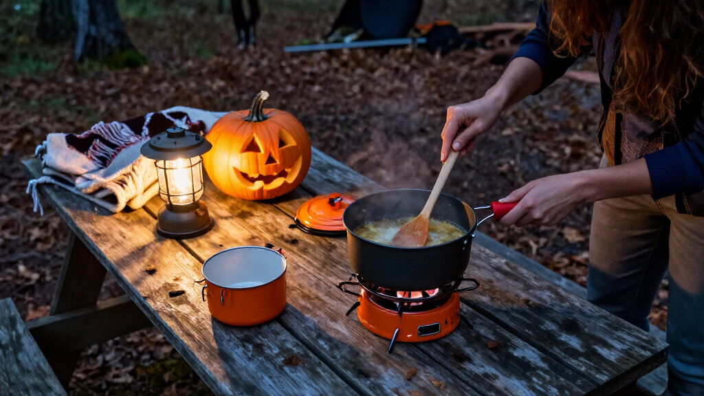 Halloween camping cookware
