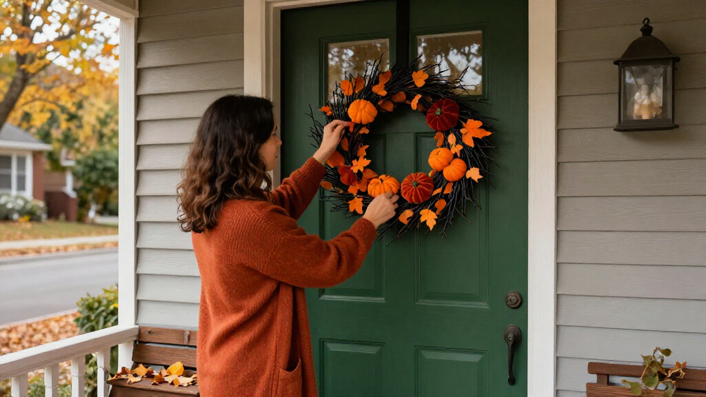 Halloween wreaths for front doors