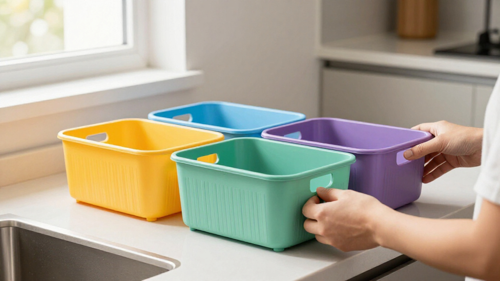 smart home organizational bins