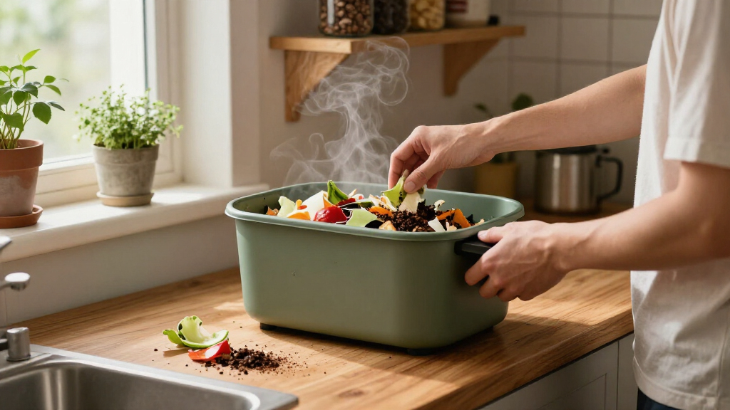electric compost bin for kitchen