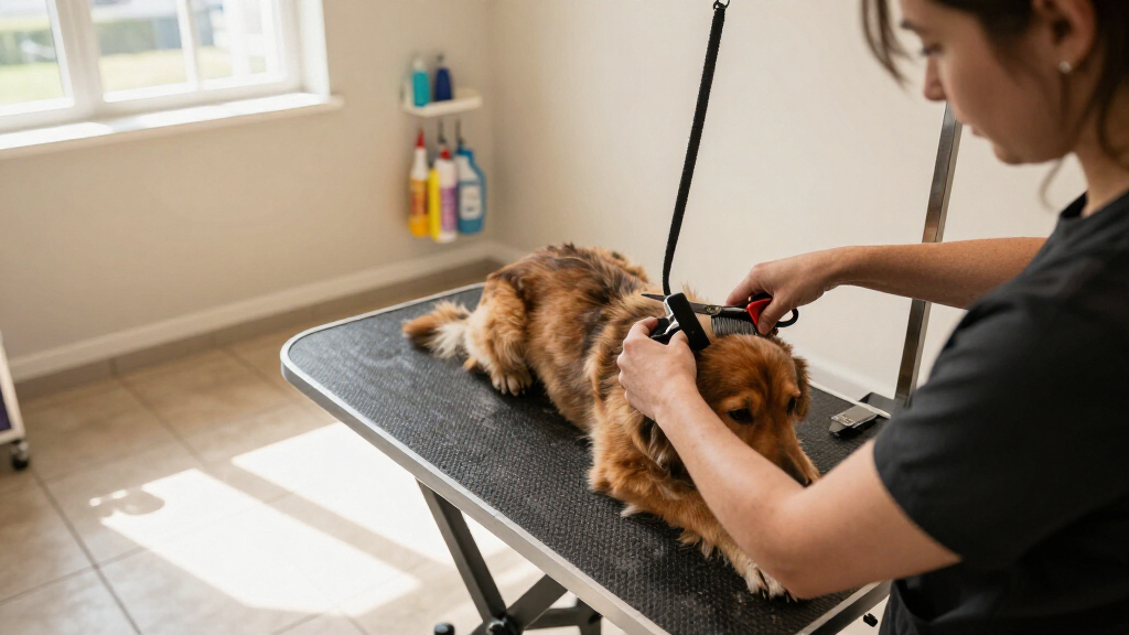 dog grooming table for large breeds