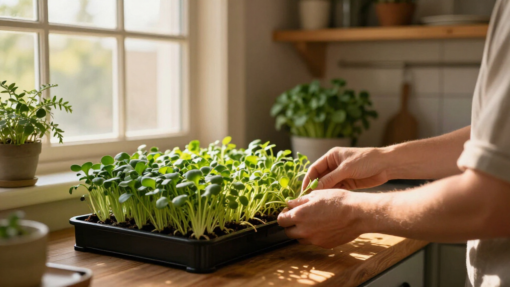 commercial grow rack with lights for microgreens