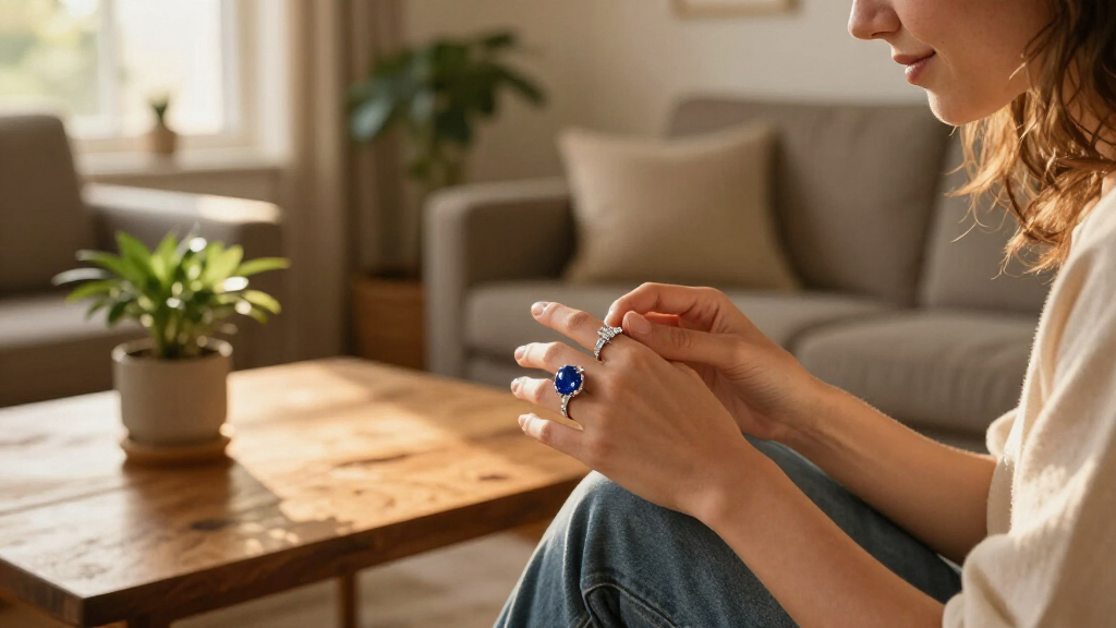 best sustainable sapphire diamond rings