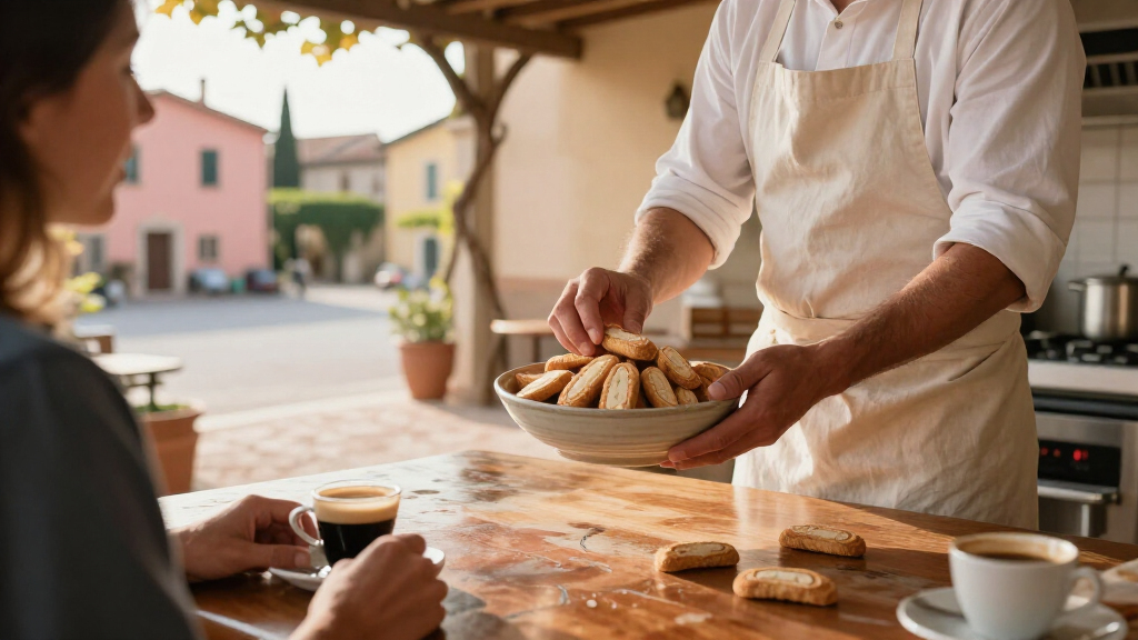 Italian amaretti cookies
