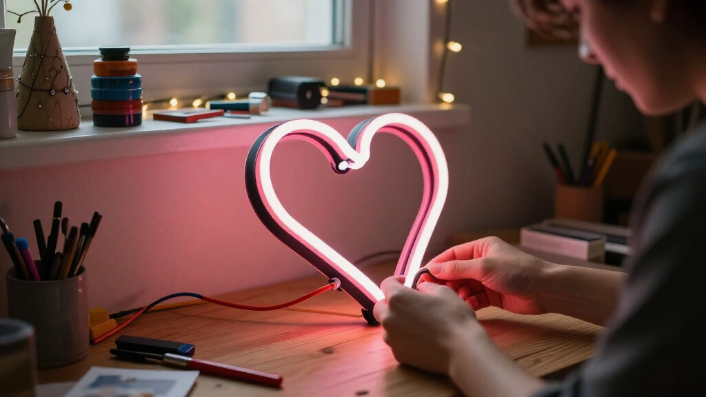heartshaped neon signs gifts