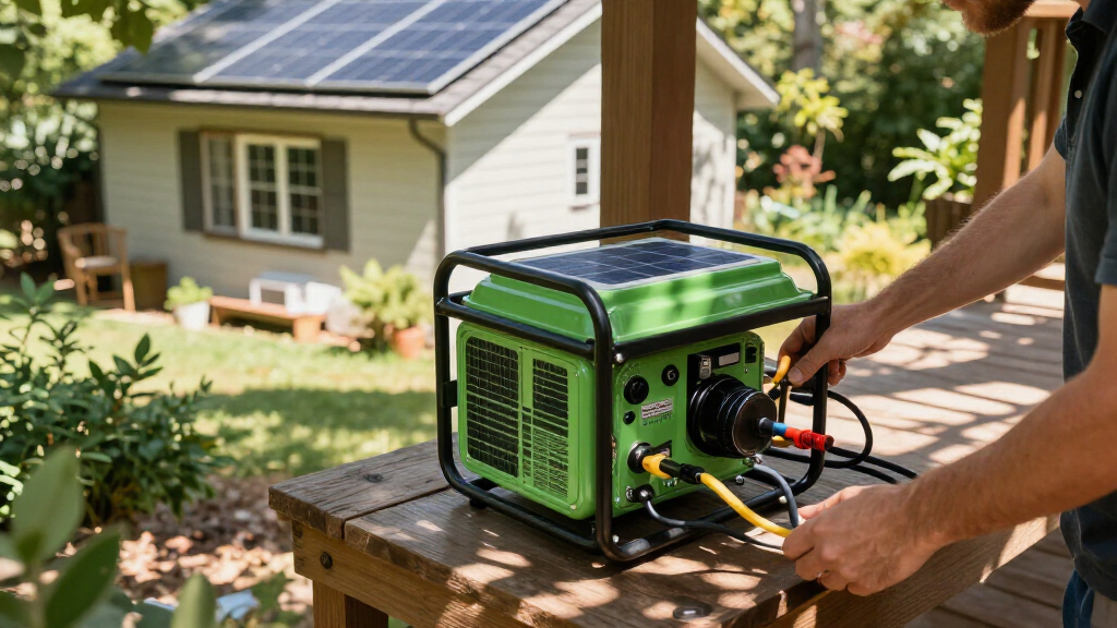 solar-powered backup generators