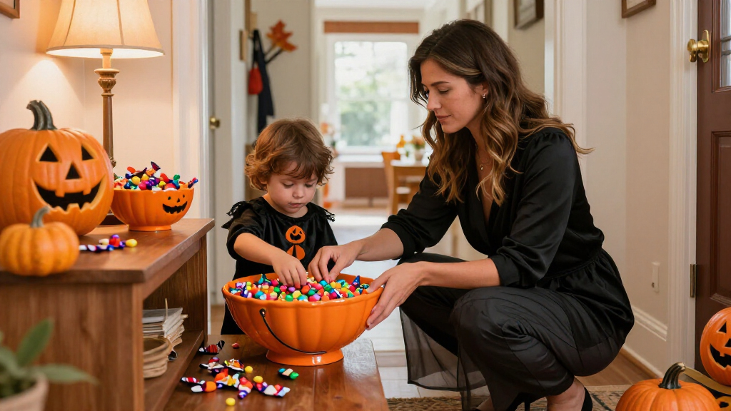 Halloween candy bowls