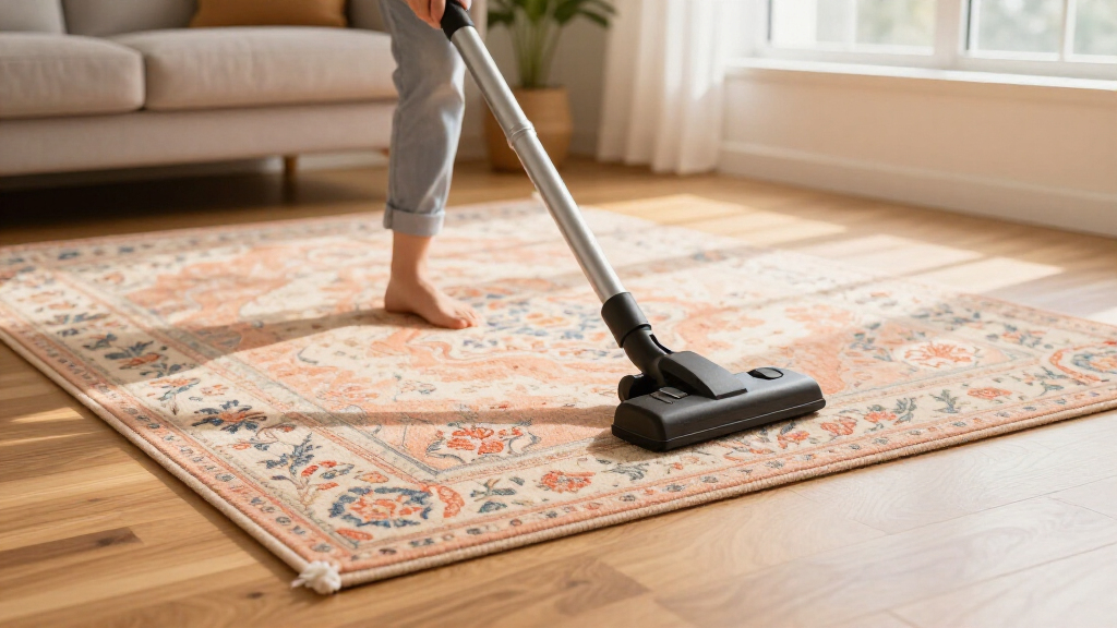 peach tone oriental rug