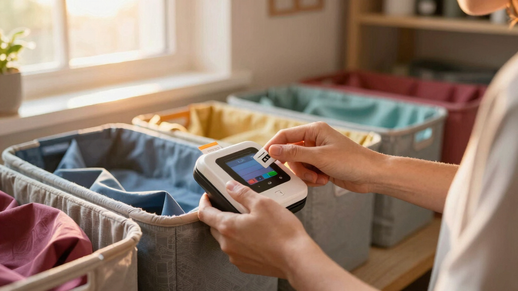 best smart label maker for fabric bins