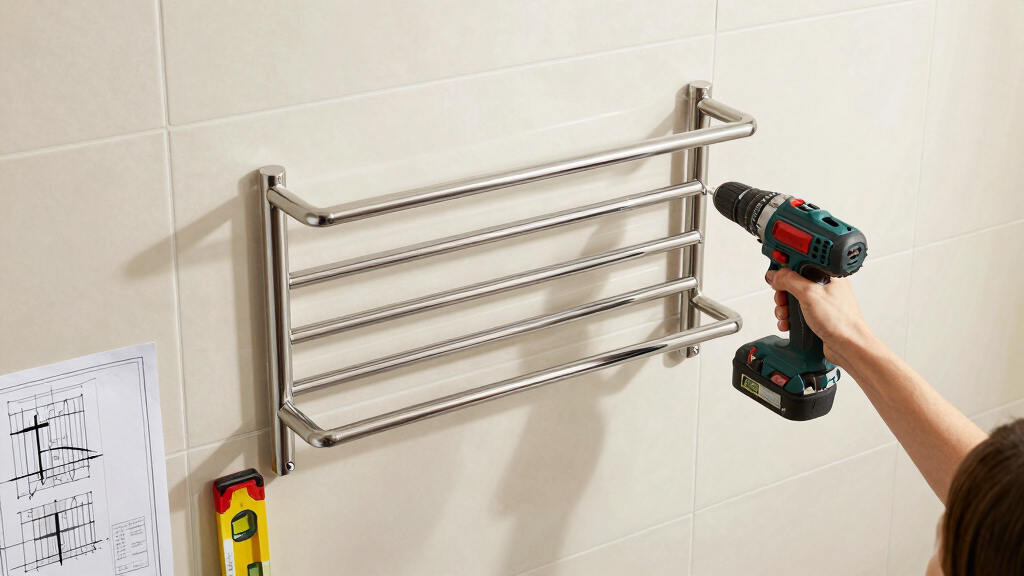 best heated towel rack wall mounted
