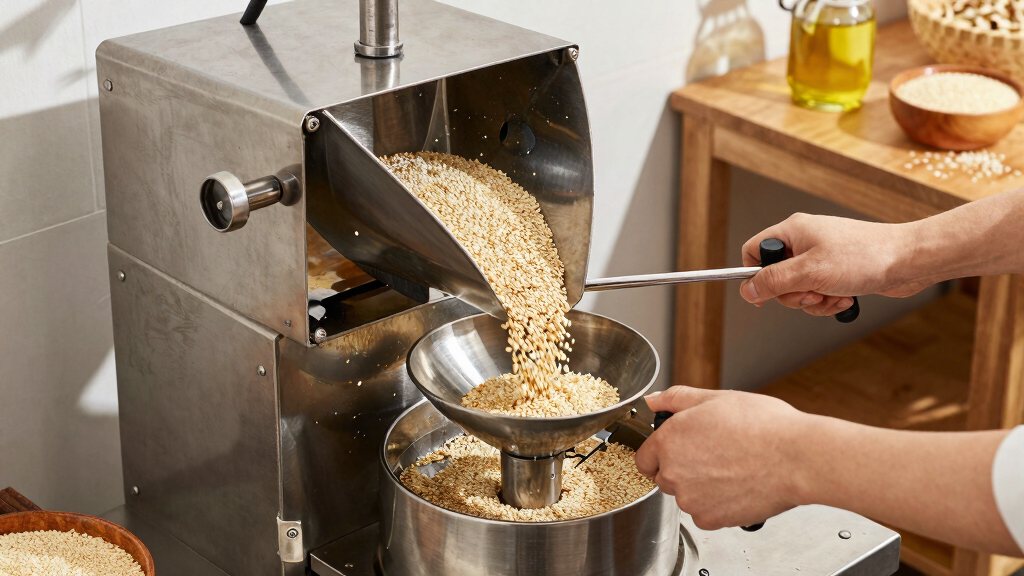 best sesame oil press machine