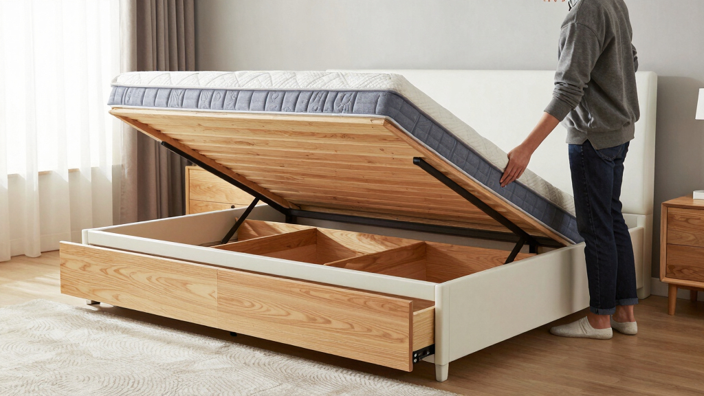 best storage bed frame king size