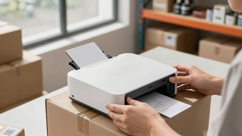 Wireless label printer for fulfillment