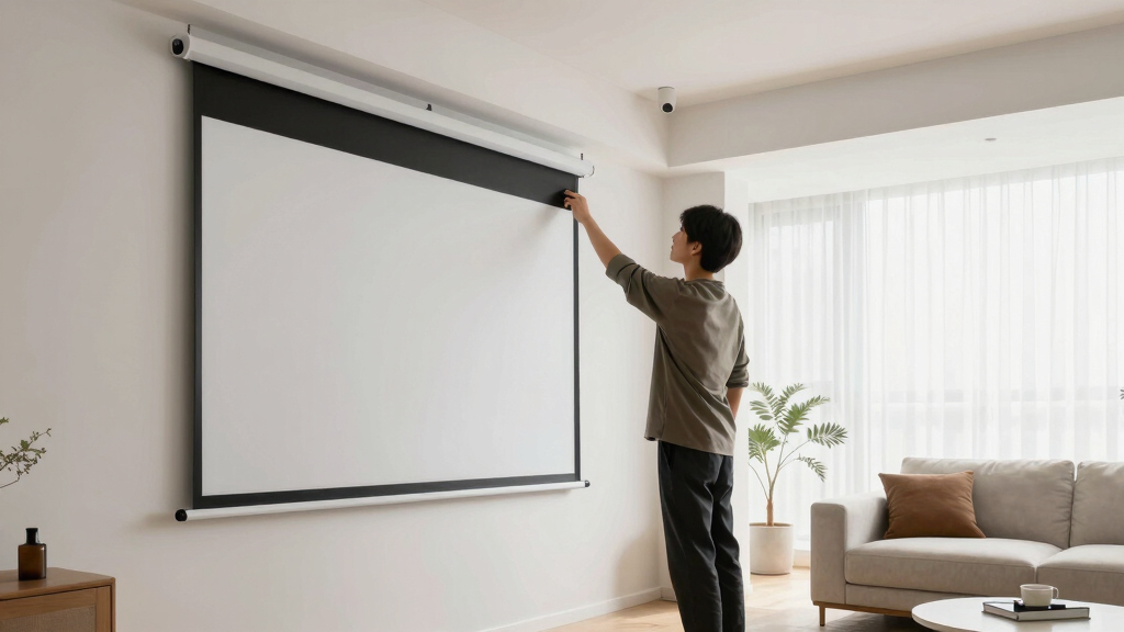 best motorized projector screen 120 inch