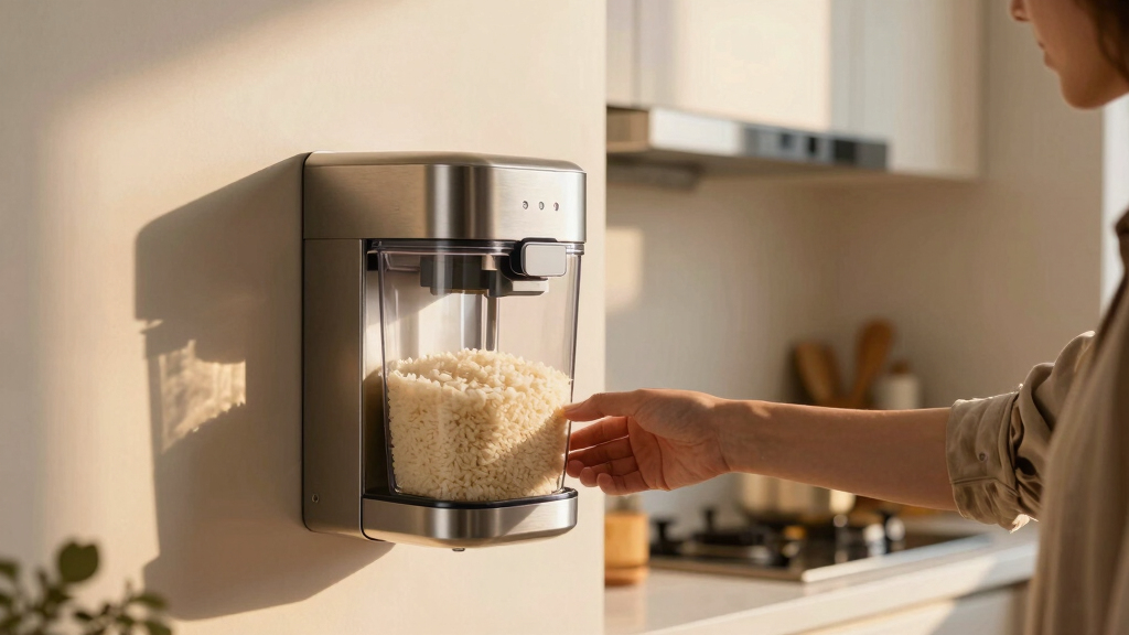 best premium rice dispenser cabinet