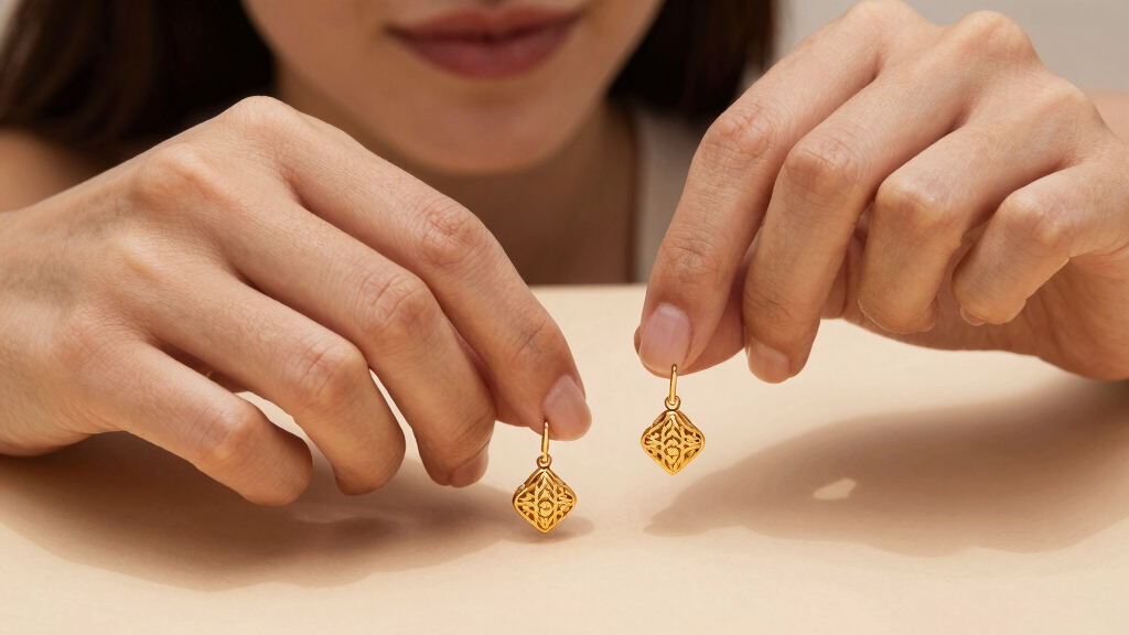 high end gold plated earrings