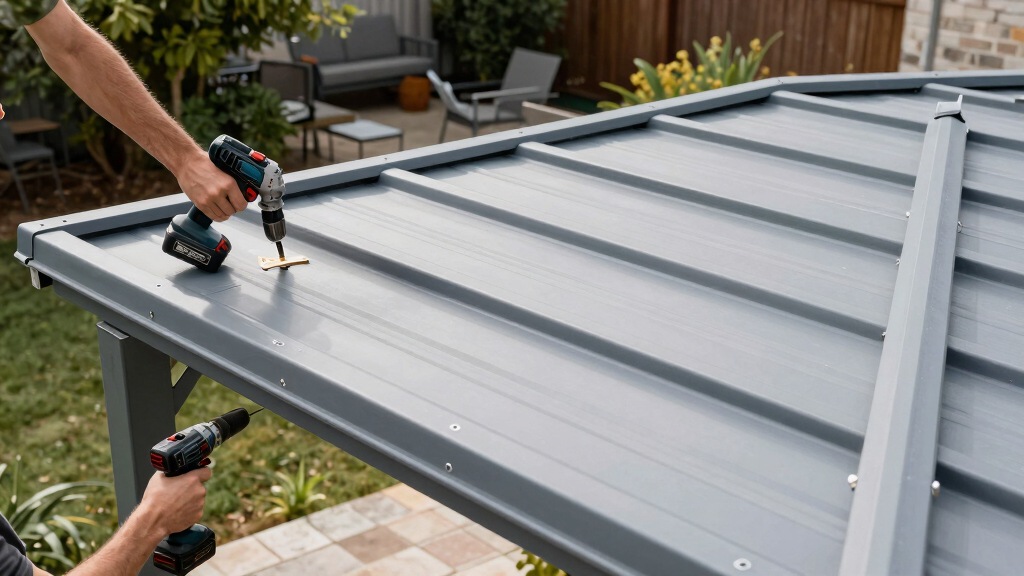 best aluminum gazebo permanent roof
