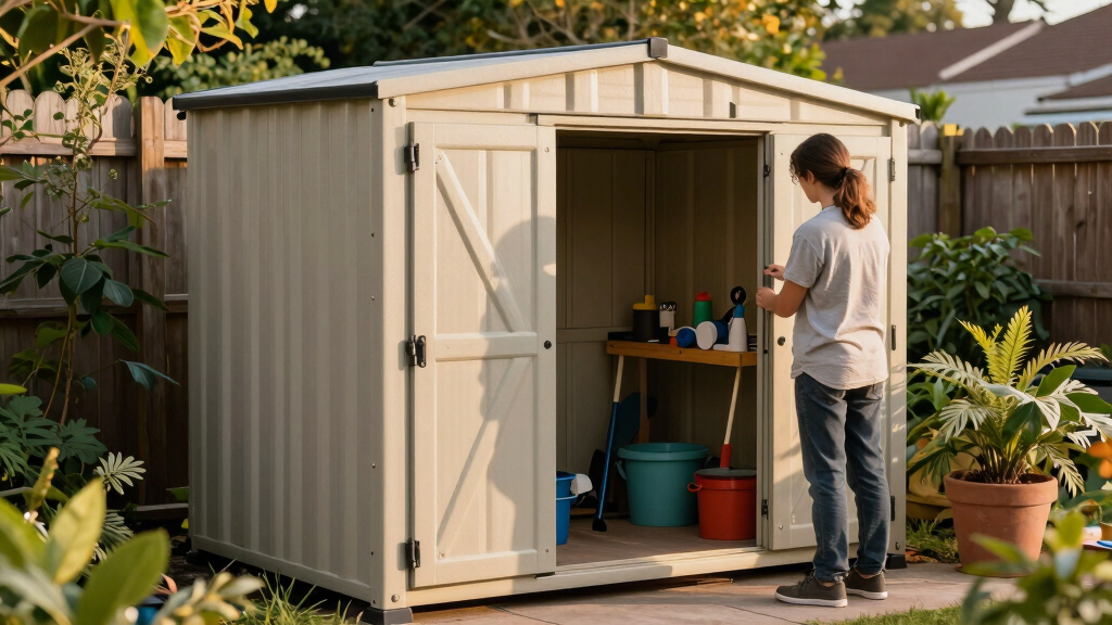 best outdoor storage shed large resin