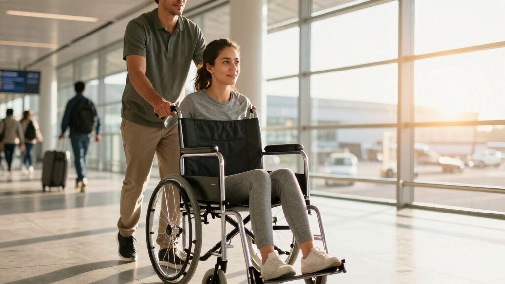 best caregiver transport chairs for airports and hospitals