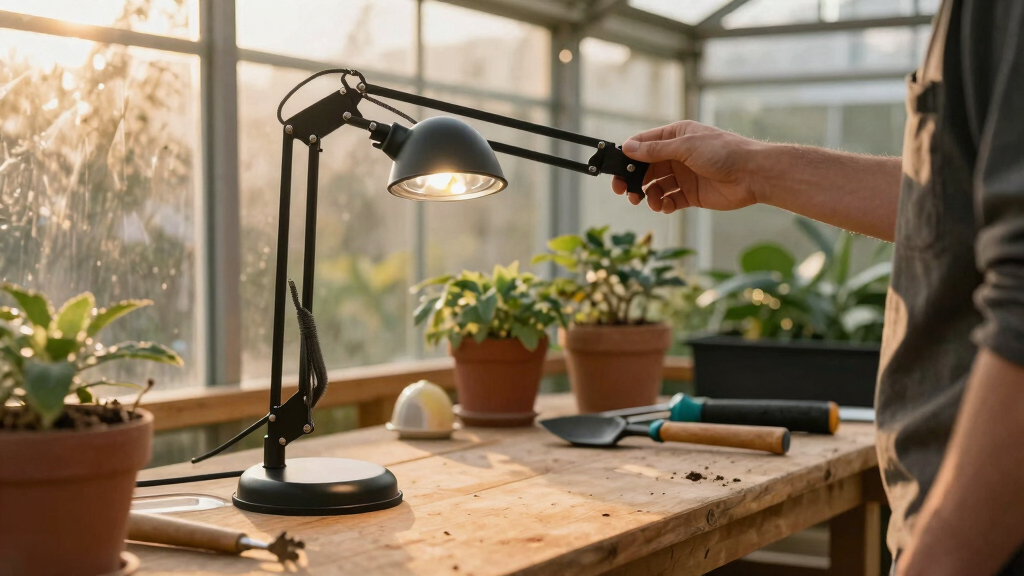 best task lighting for greenhouse workspace