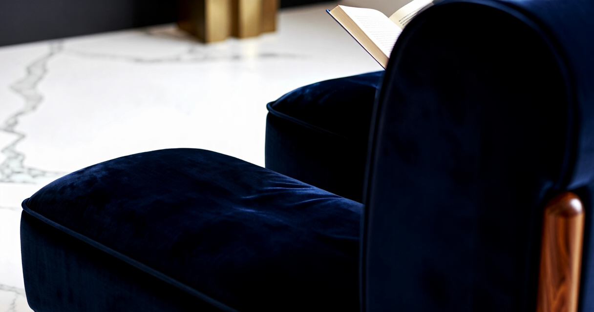 reading chair with ottoman