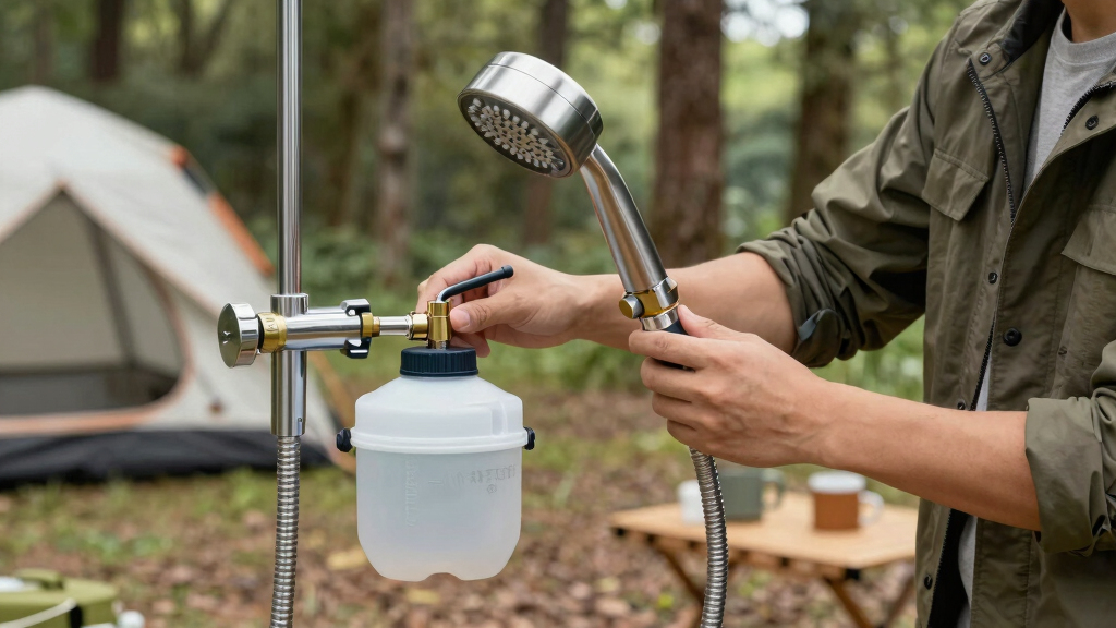 best electric camping shower system