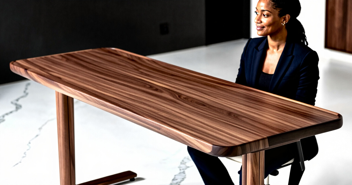 standing desk solid wood