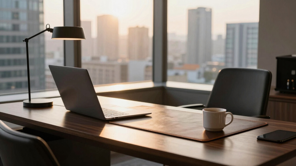 corner office desk premium