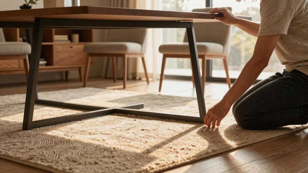 best low pile rug for dining room