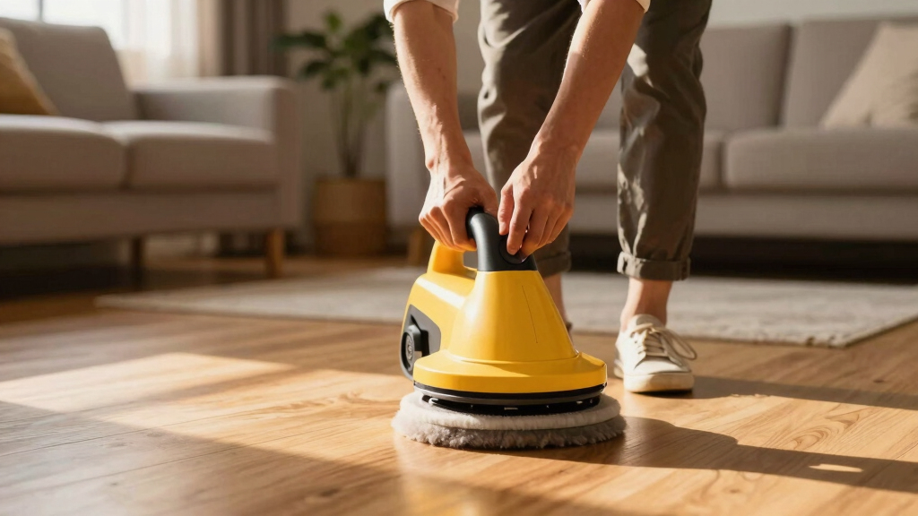 best floor polishing buffer machine for home