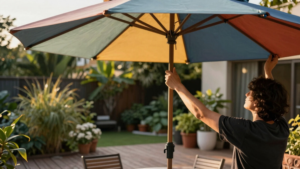 best patio umbrella for windy areas