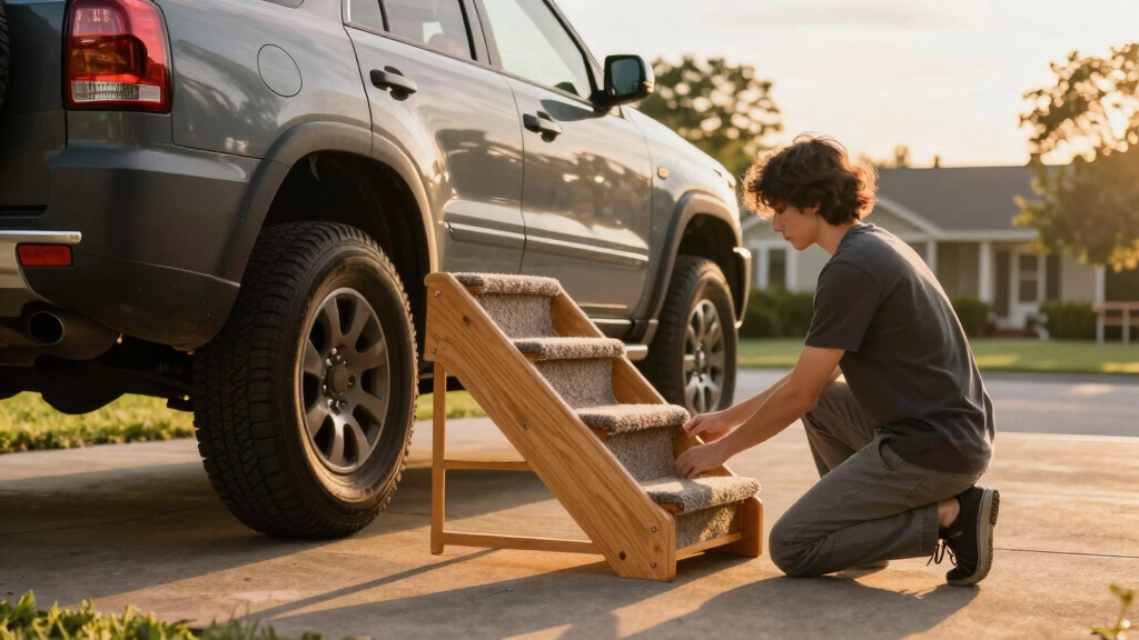 best dog stairs for lifted SUVs