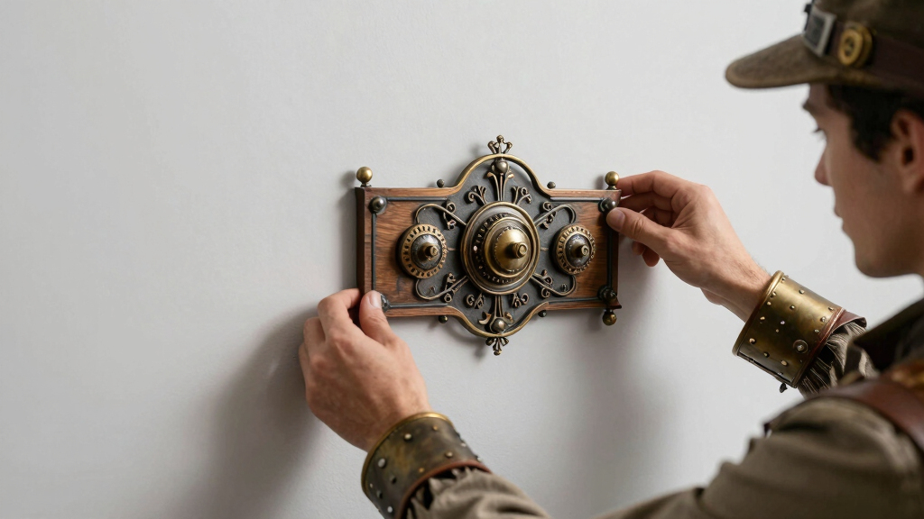 steampunk wall panel decor