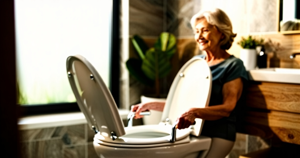 raised toilet seat with handles