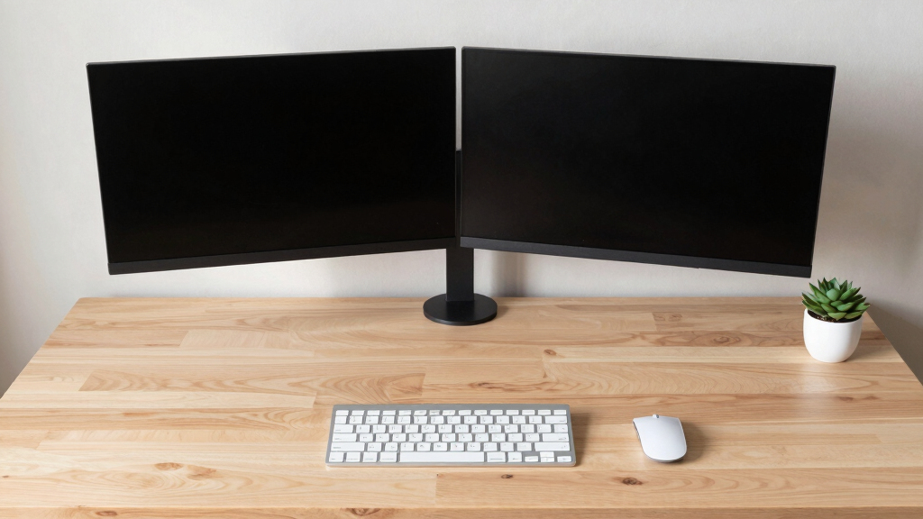 best standing desk for dual monitor tax setup