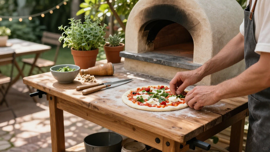 best pizza oven cart stand