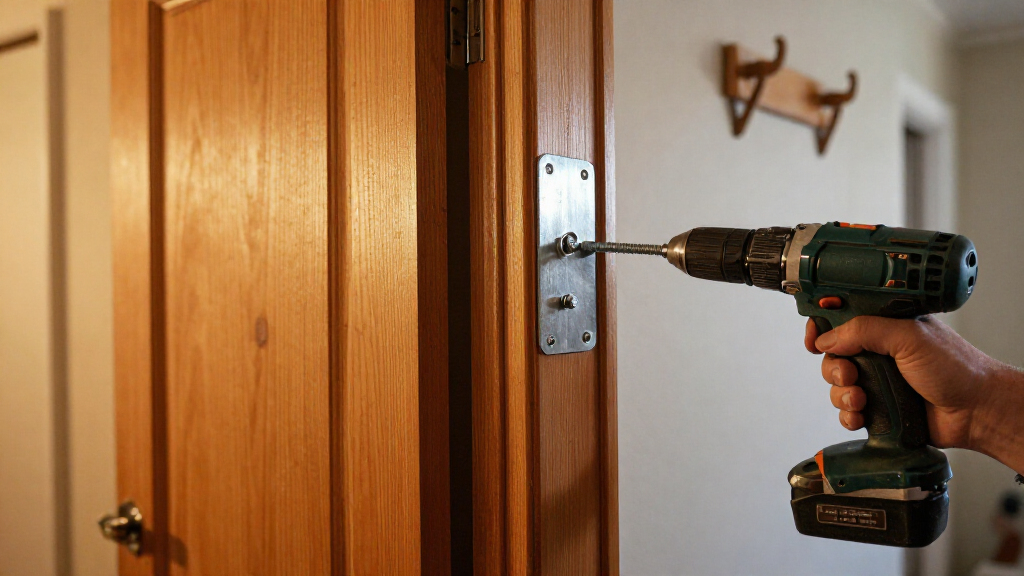 door jamb reinforcement kit for kicked in door prevention