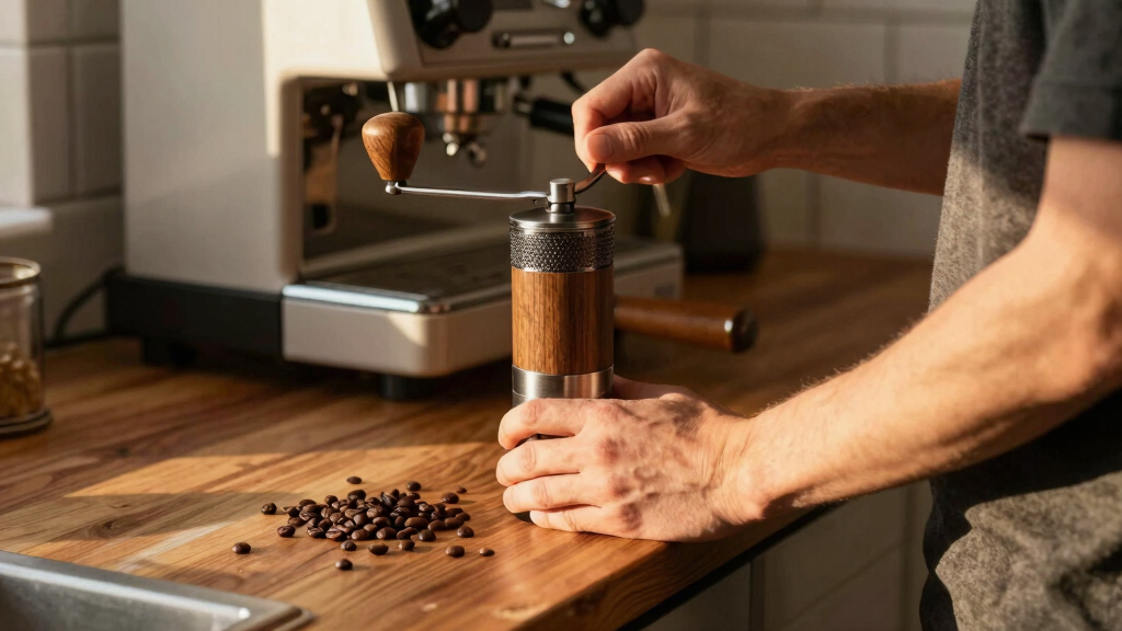 best zero retention espresso grinder with bellows