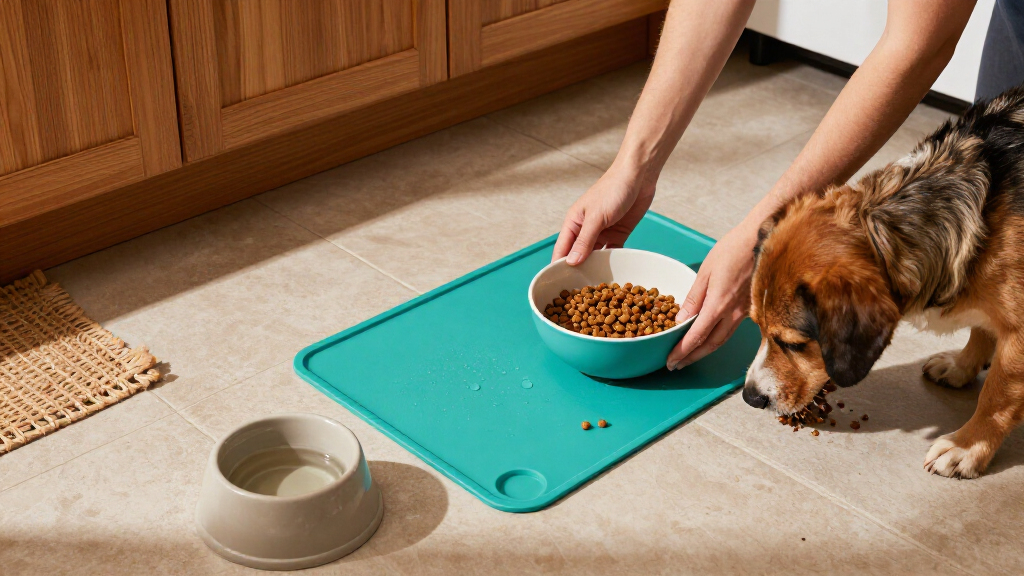 spillproof silicone feeding mat